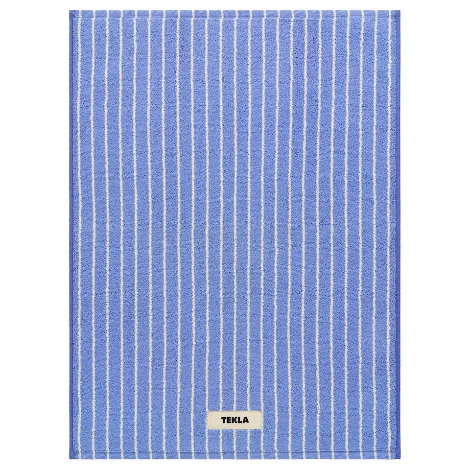 Terry Clear Blue Stripes badrumsmatta 50x70