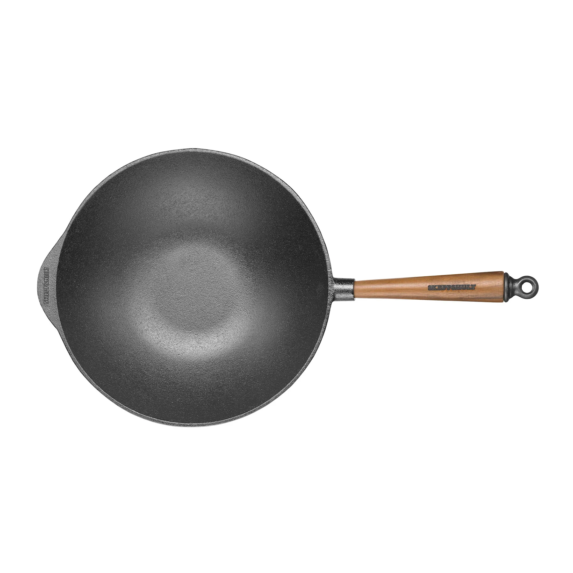 Wok 30 cm, 3,5 L med Valnötshandtag - Skeppshult - NO GA