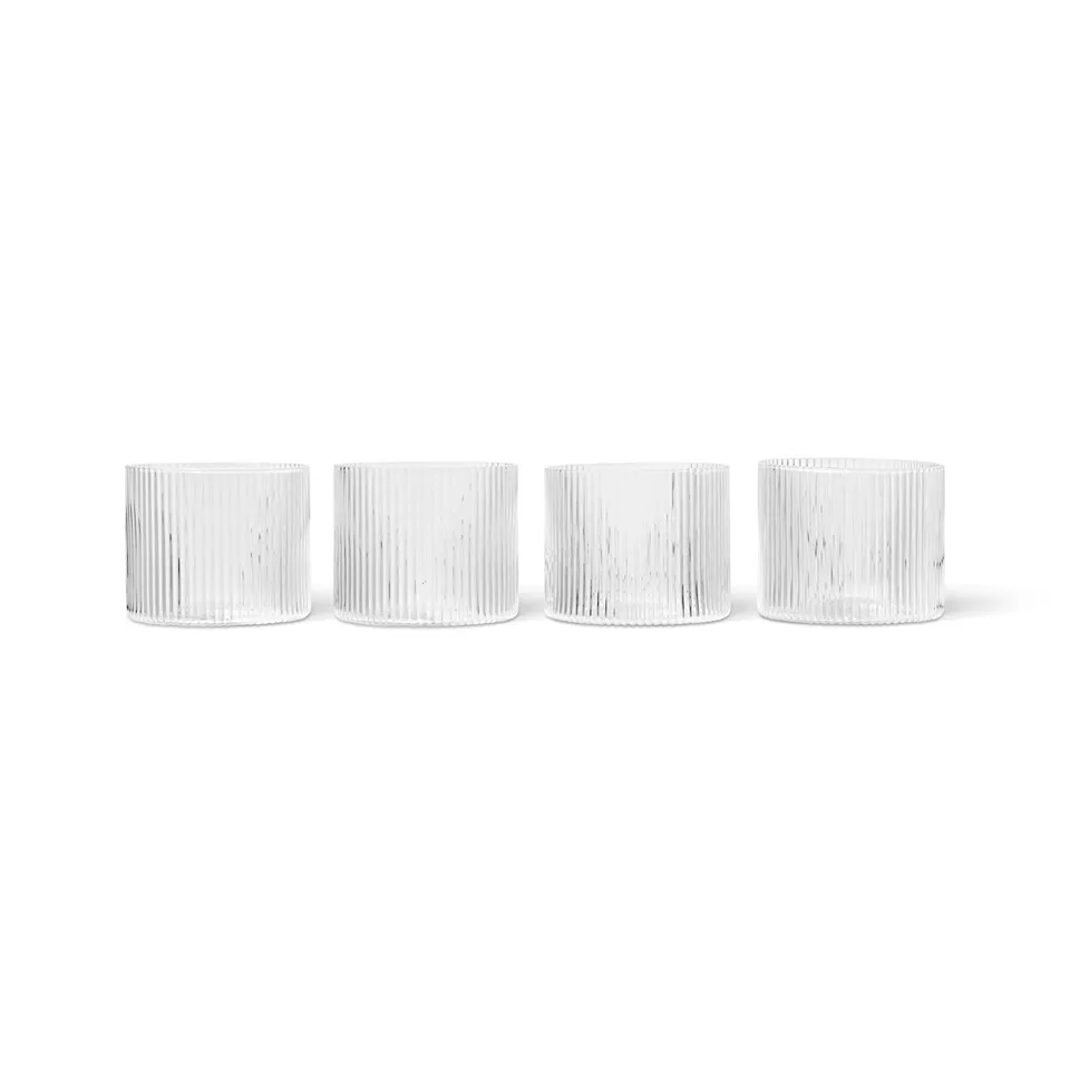 Ripple Low dricksglas 4-pack