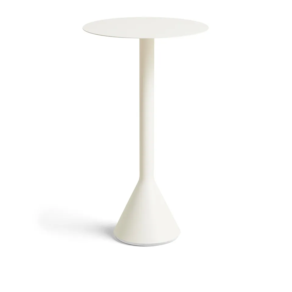 Palissade cone bord - hög - Cream White - Ø60