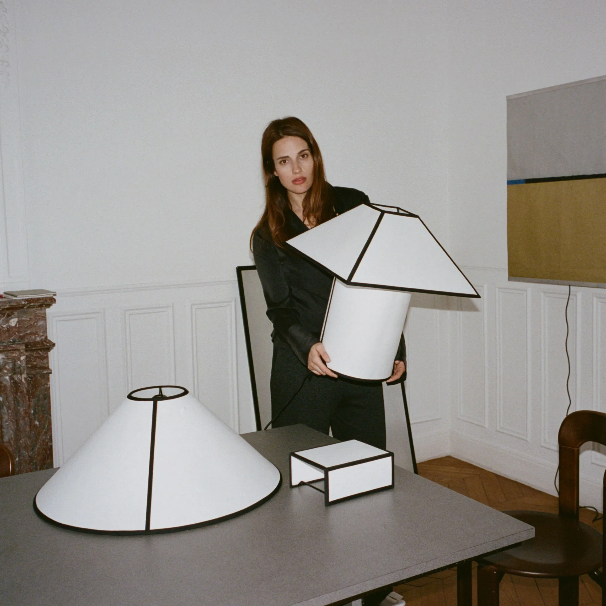 Ava Square Wall Lamp White - 4