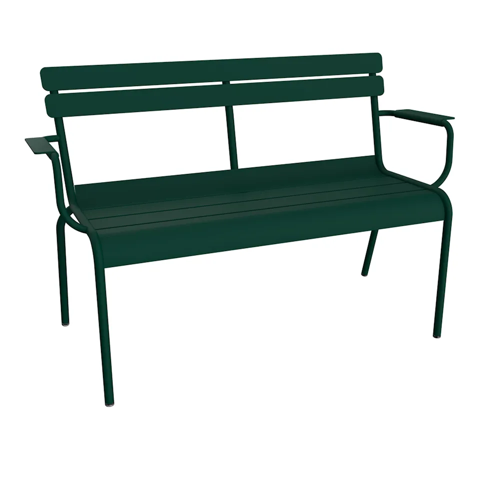 Luxembourg 2-Seater Garden Bench - Cedar Green