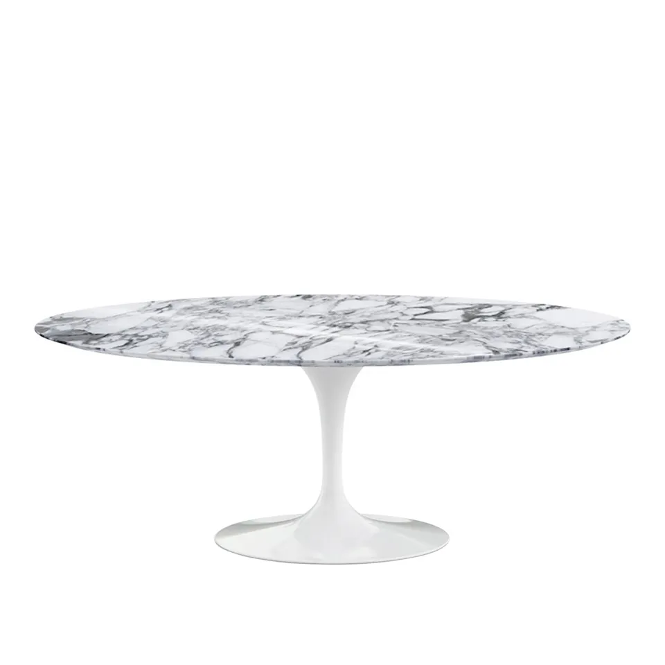 Saarinen Oval matbord 198 cm White