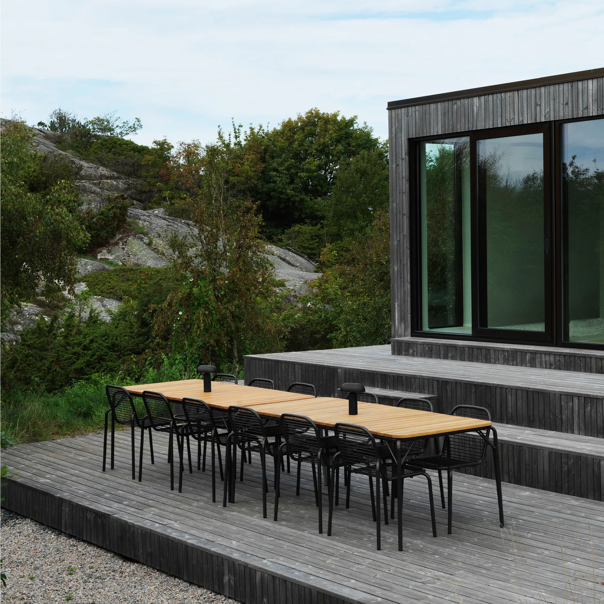 Vig Robinia utomhusbord & Vig utomhusstol 6 st - 8