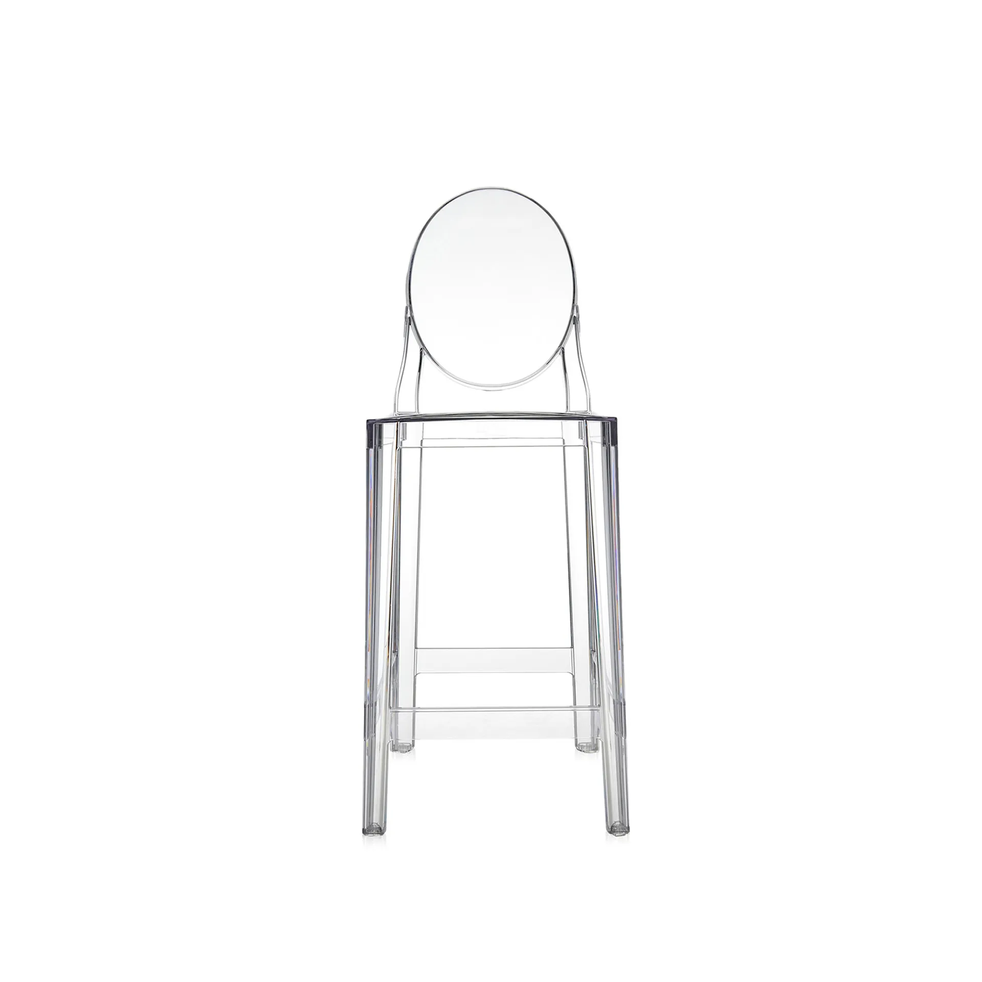 One More Stool Oval Back Rest H.65 cm - Kartell - Philippe Starck - NO GA