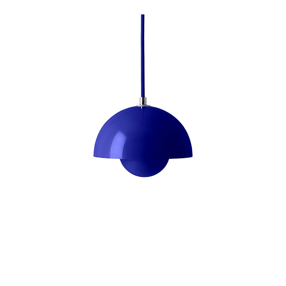 Flowerpot Pendant VP10, Cobalt Blue