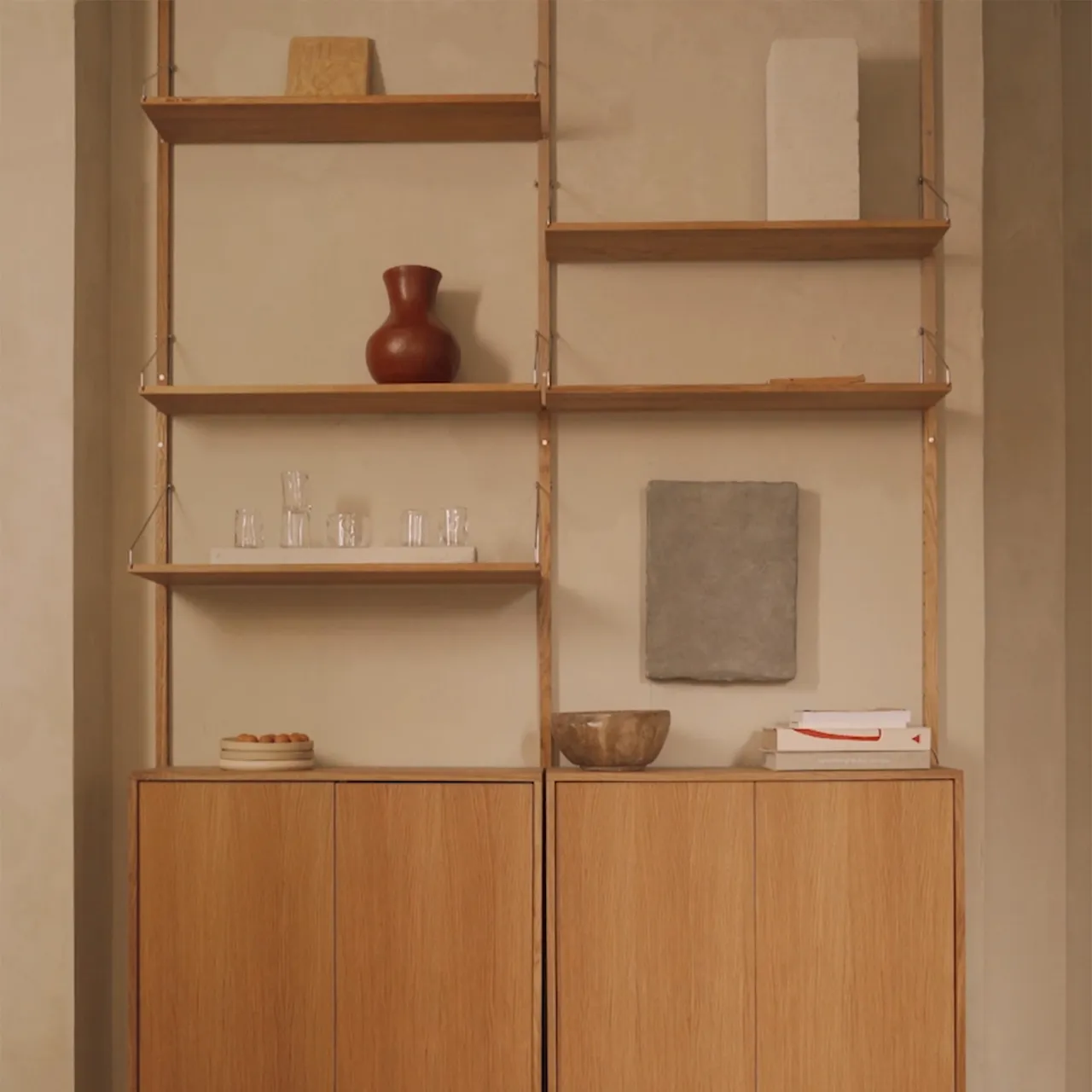 Shelf Library Cabinet Section skåp
