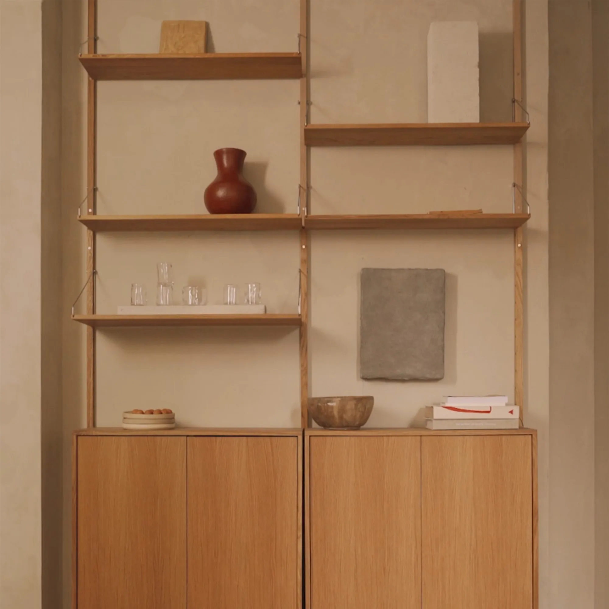 Shelf Library Cabinet Section skåp - 2