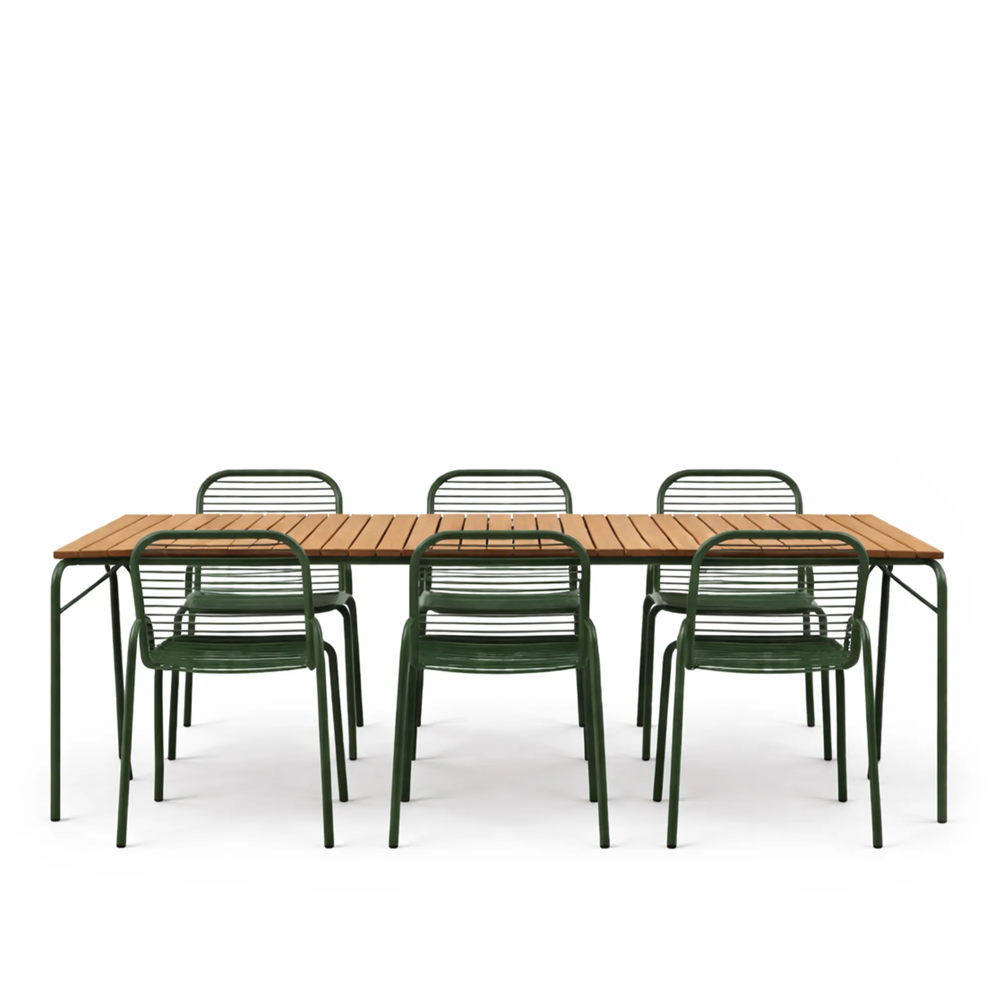 Vig Robinia utomhusbord & Vig utomhusstol 6 st - 1
