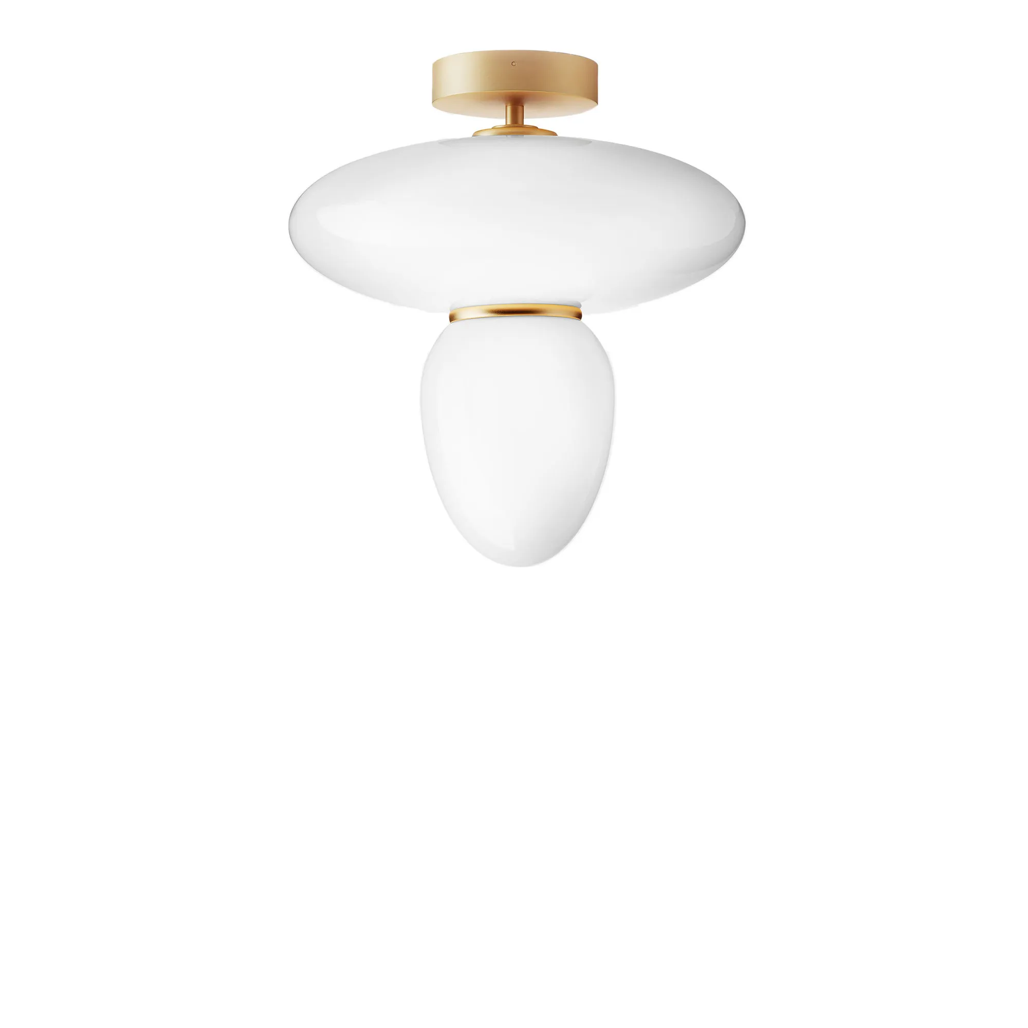 Rizzatto 42 Satin Brass/Opal White - 1