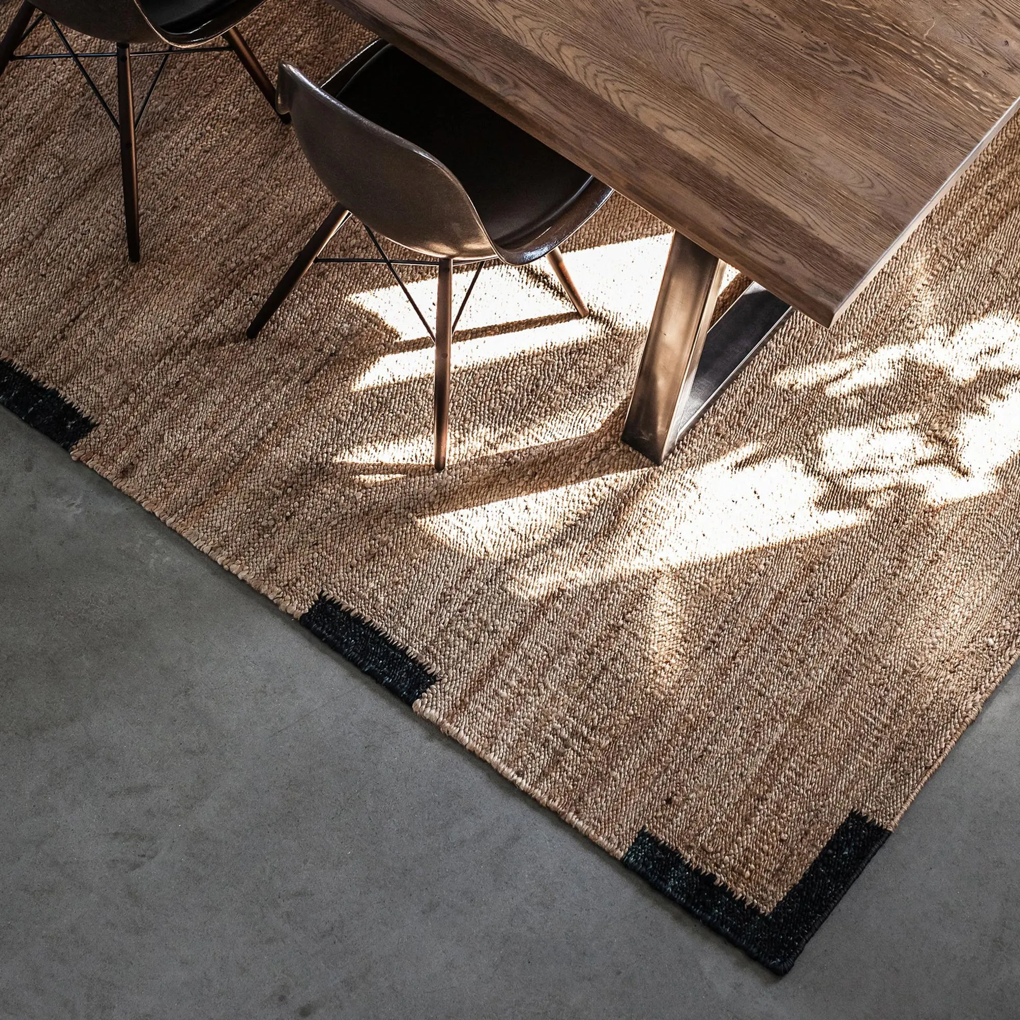 Jute Edge Black jutematta
