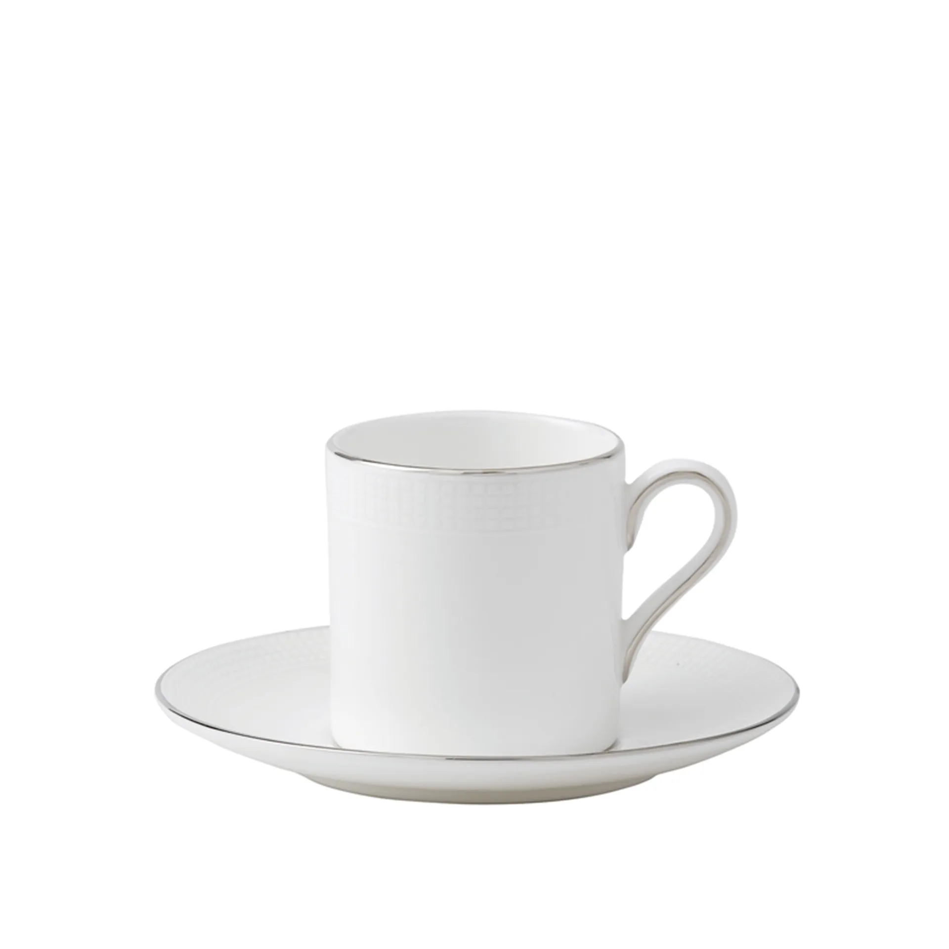 Vera Wang Blanc Sur Blanc Espresso Saucer - Wedgwood - Vera Wang - NO GA