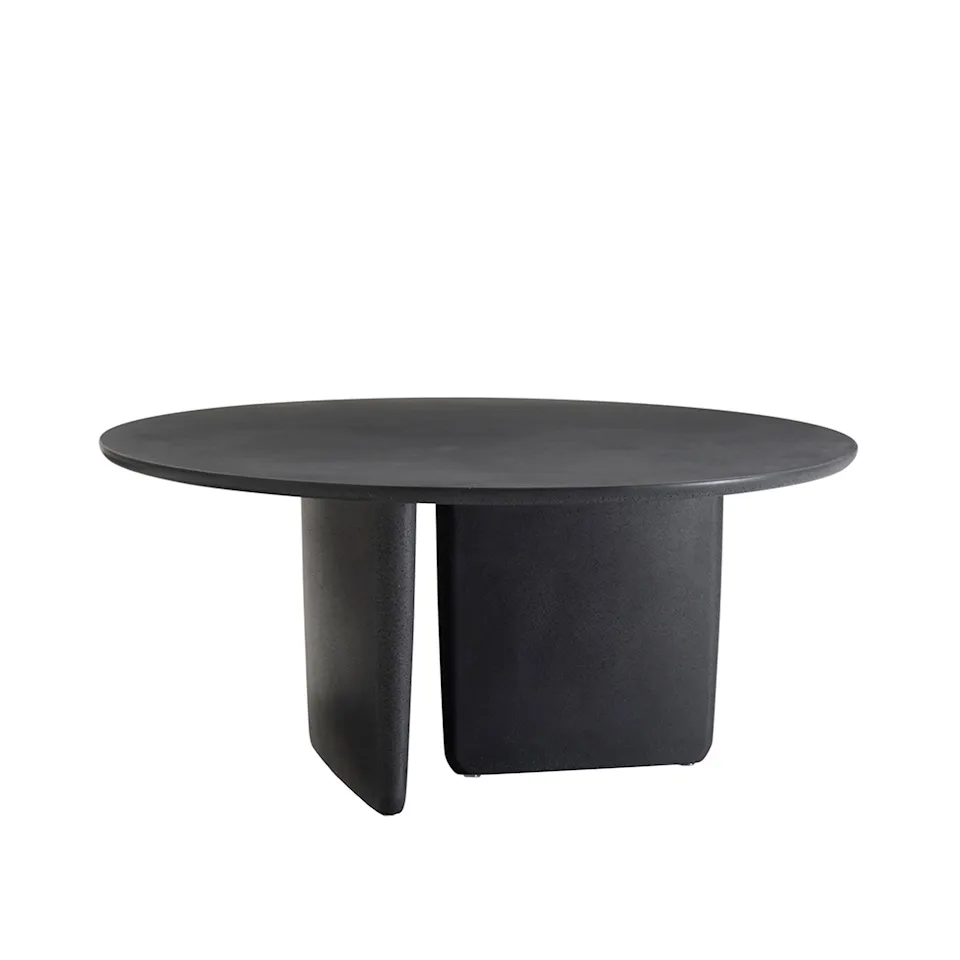 Tobi-Ishi Outdoor Round Table OT162, Anthracite Cement