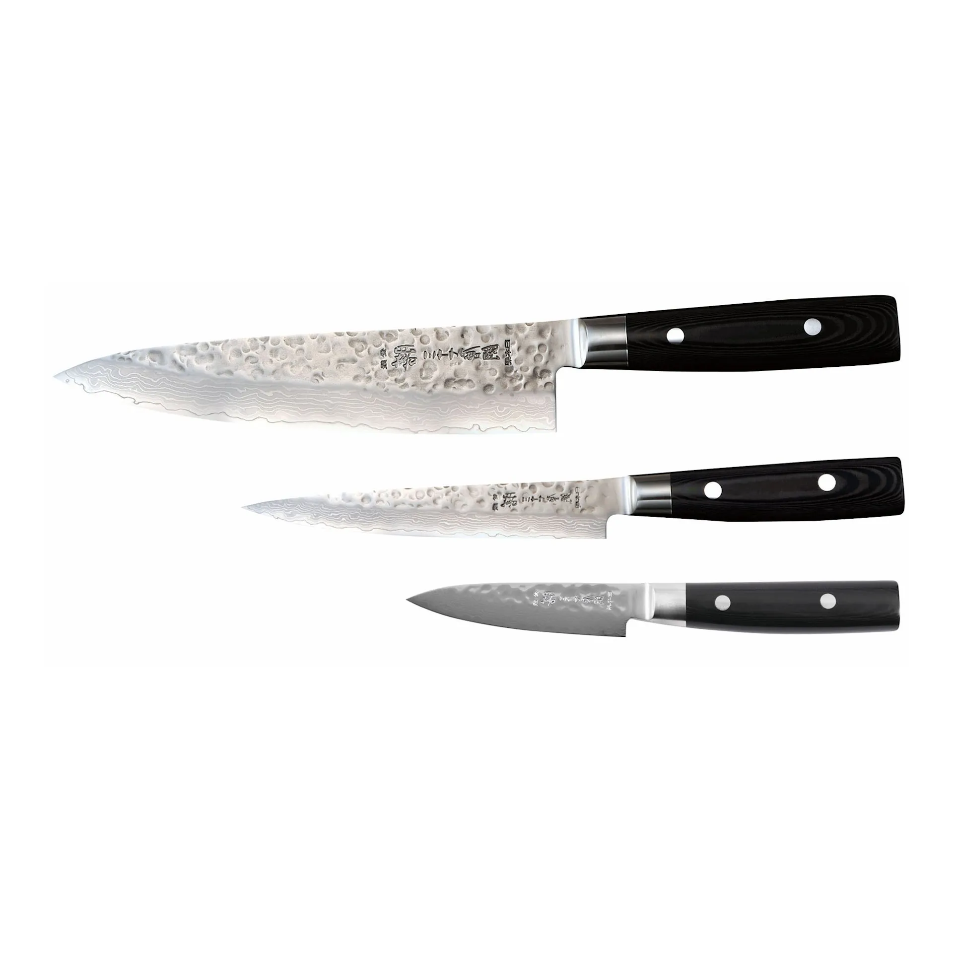 Yaxell Zen Set 3-Del Kockkniv 20 cm, Allkniv 15 cm, Skalkniv 10 cm - Yaxell - NO GA