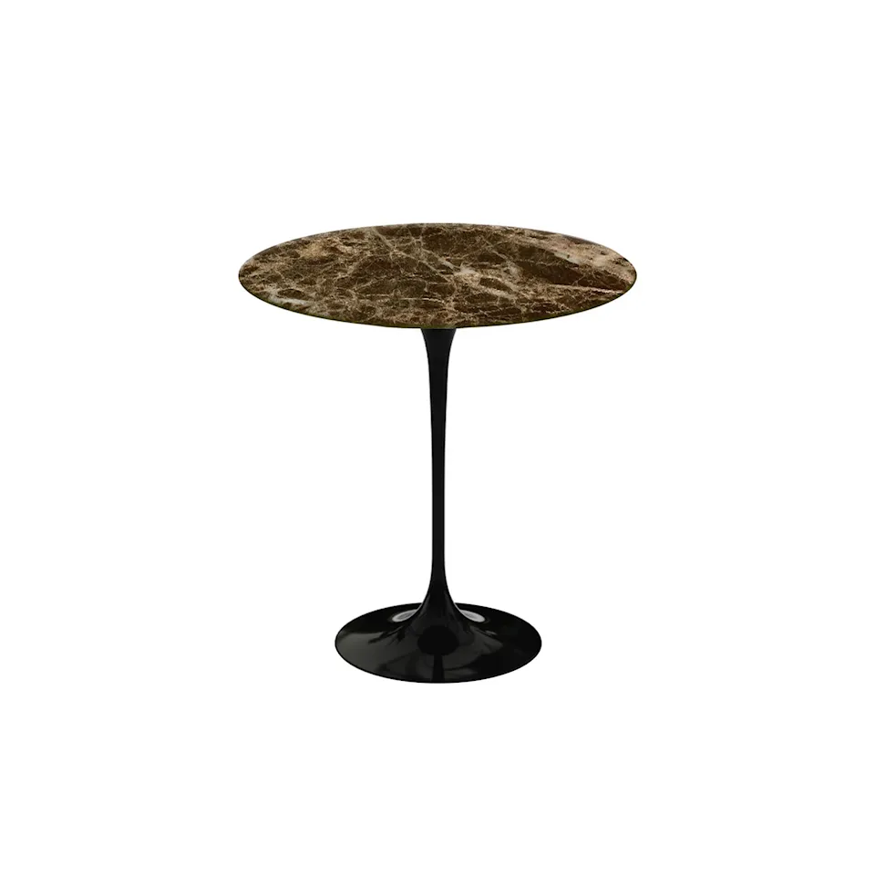 Saarinen Round sidobord Ø 51 cm Black