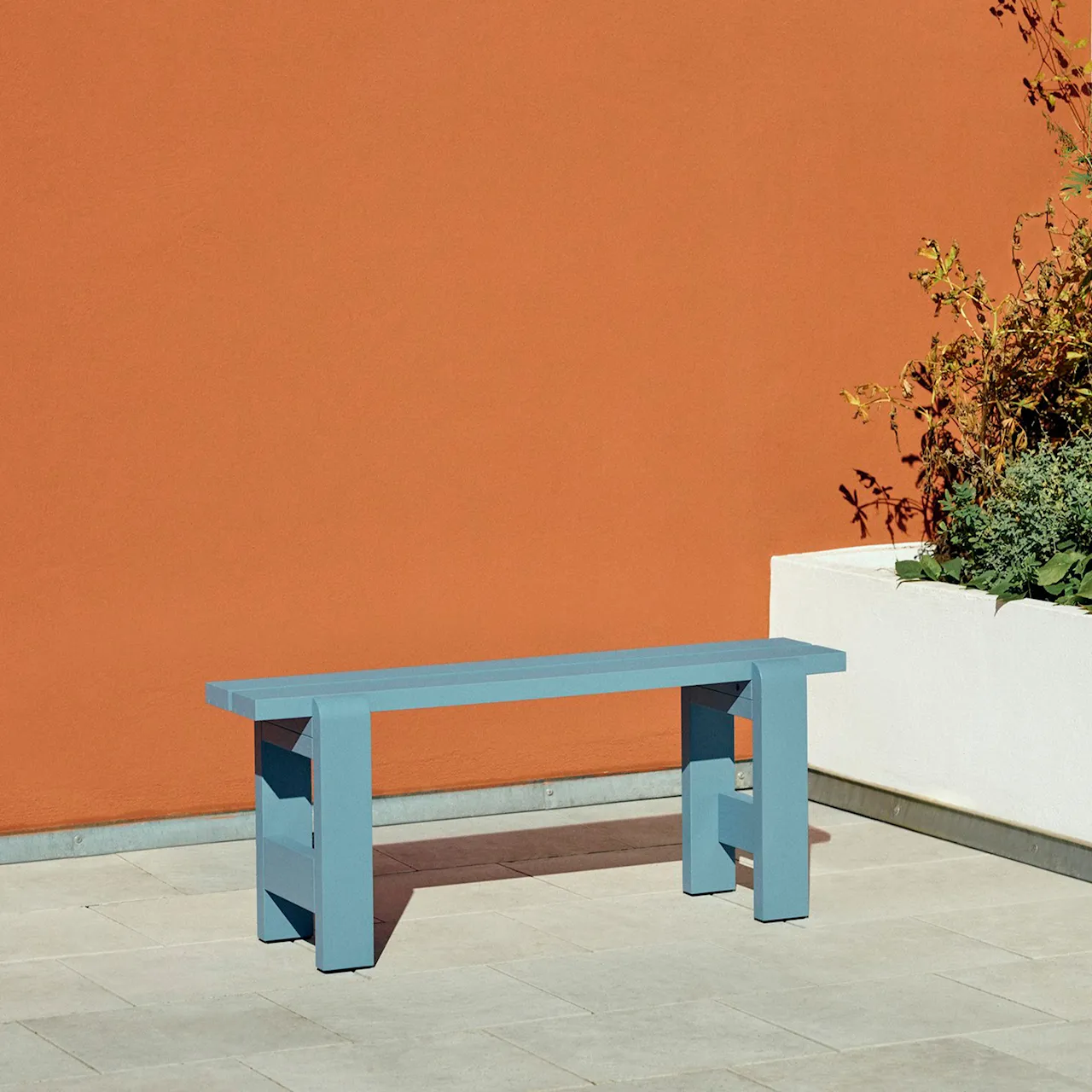 Weekday Bench 111x23 cm / Steel Blue