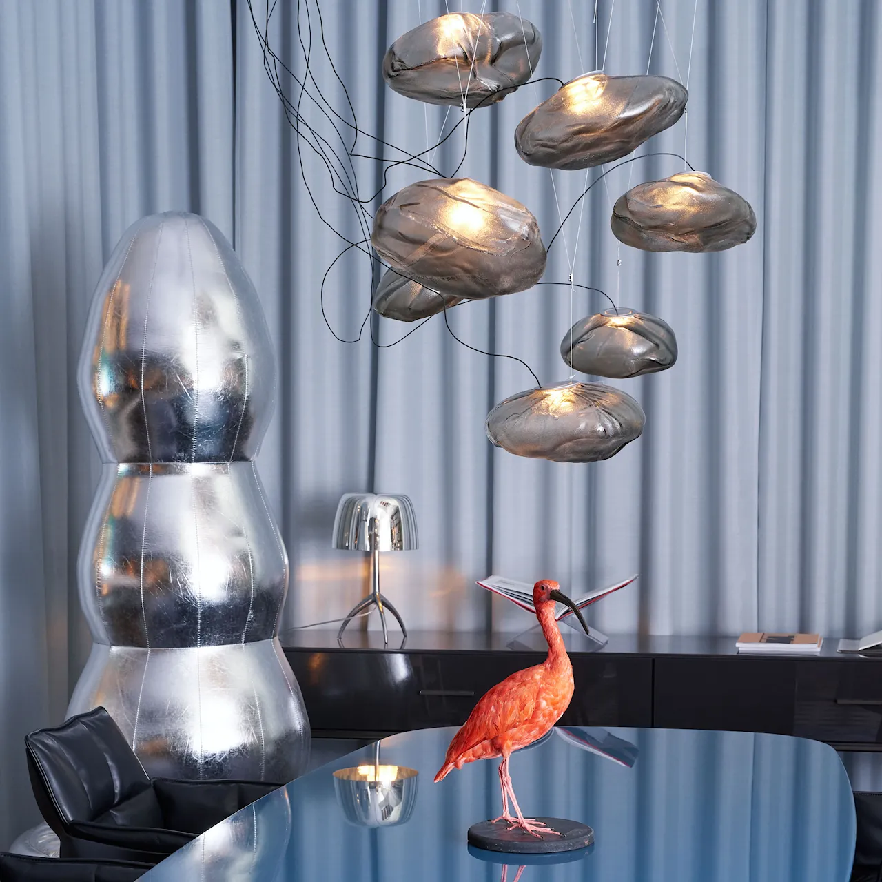 73.1 sculptural cable pendant