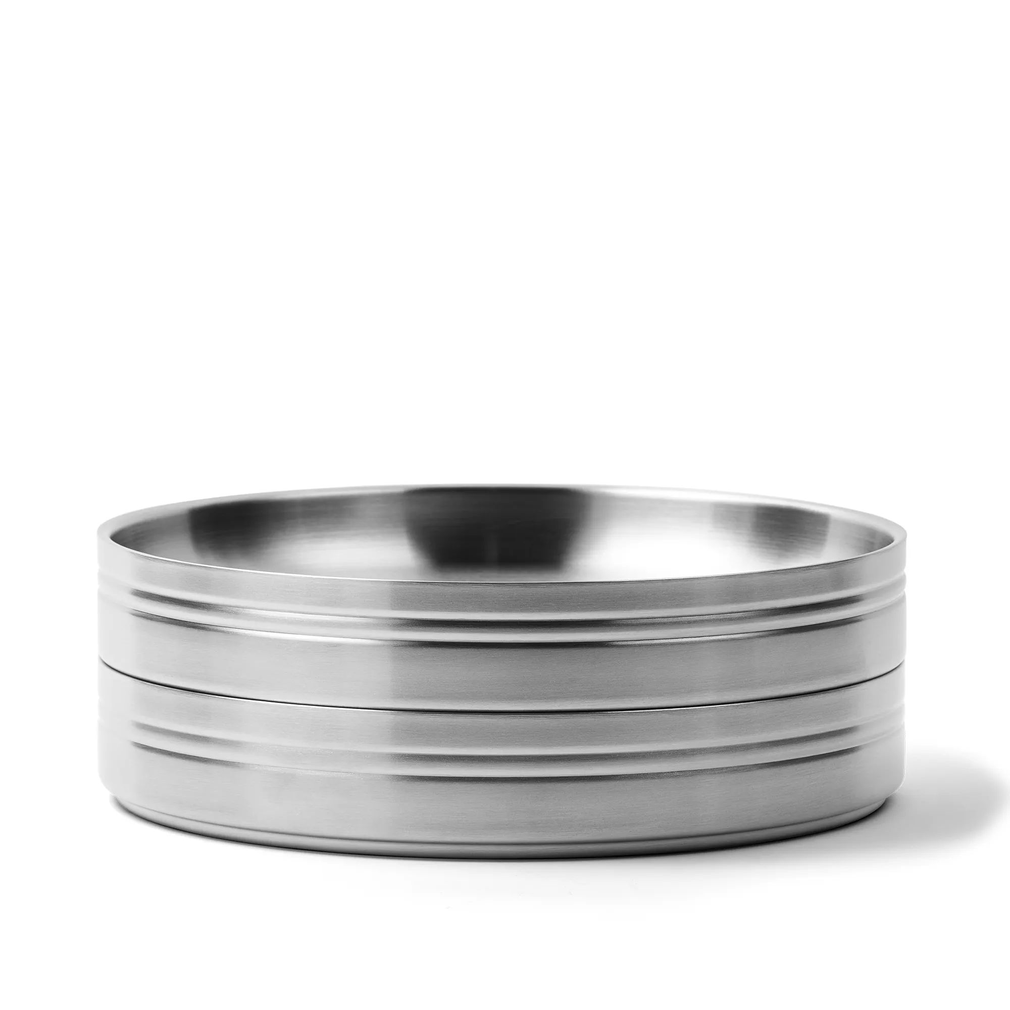 Stainless Steel Pastatallrik - Set of 2 - 4