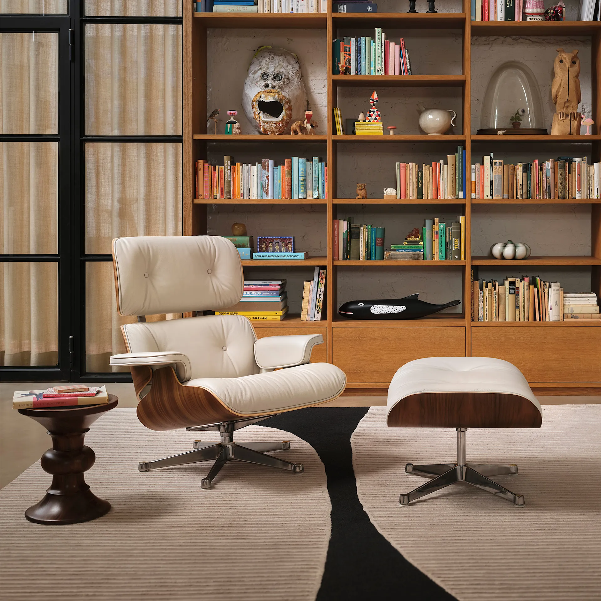 Eames Lounge Chair & Ottoman Santos Palisander Polished - Vitra - Charles & Ray Eames - NO GA