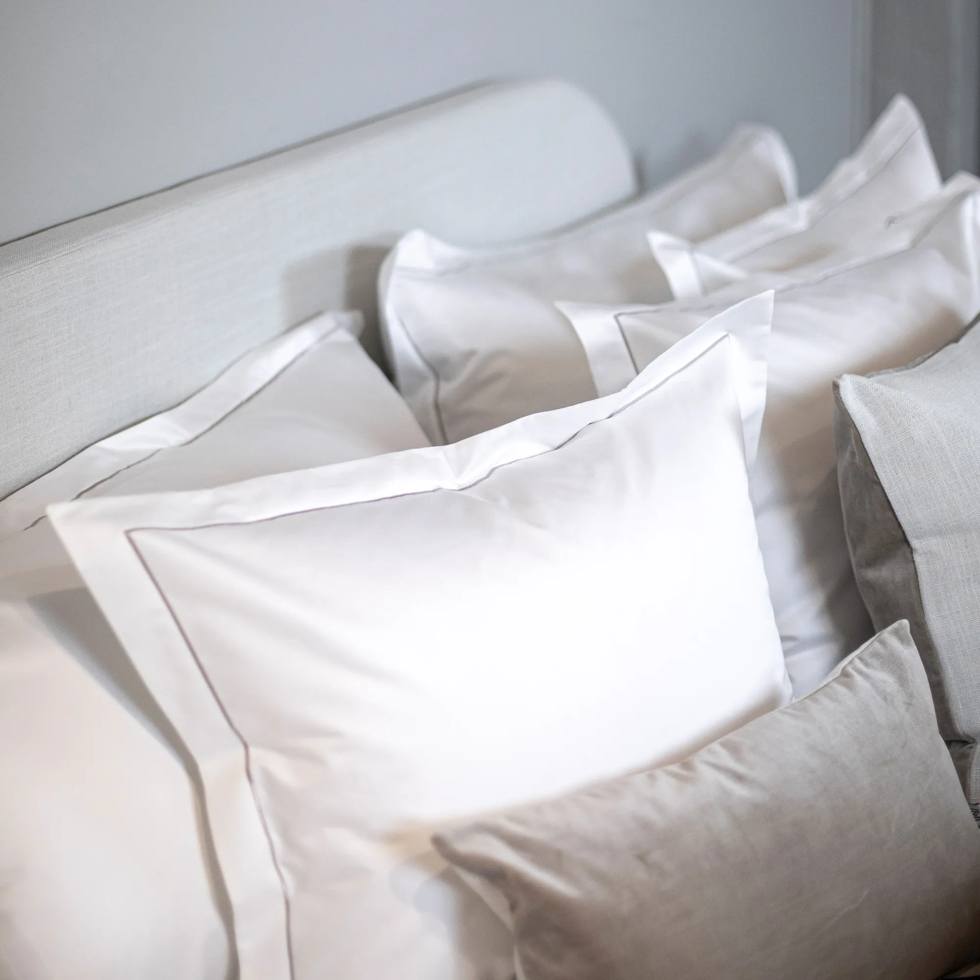 Bianca Linen Ivory sänggavel - 4