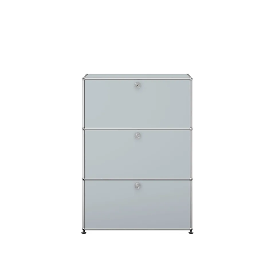 USM Haller 82 Shelving, USM Matte Silver