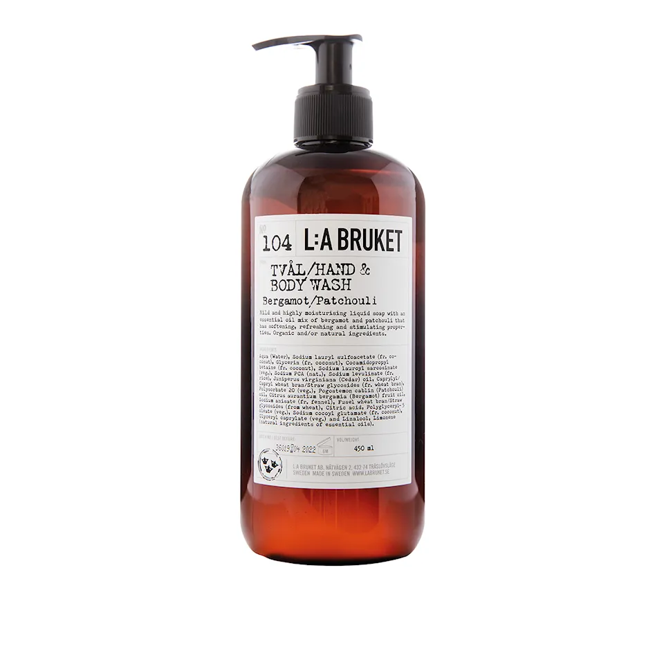 104 Bergamot/Patchouli hand- & kroppstvål 450 ml