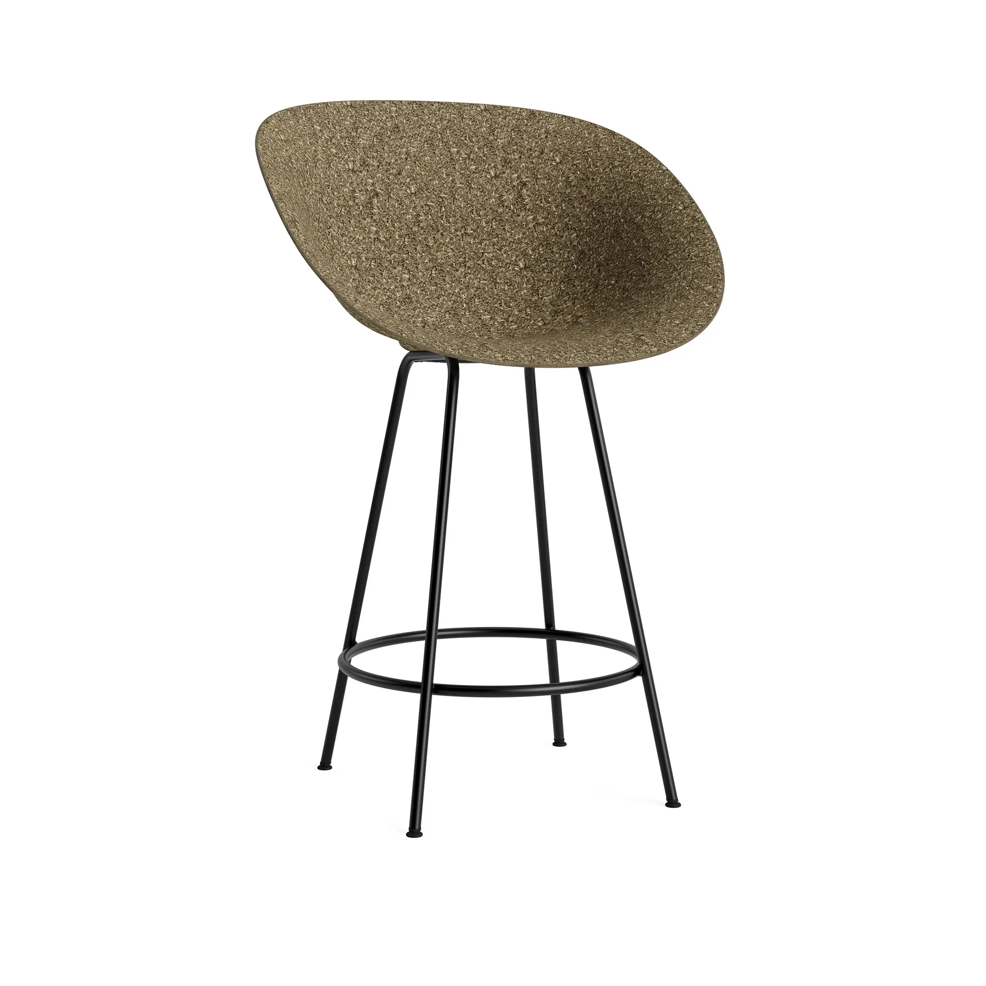 Mat Bar Armchair 65 cm Black Steel - 1
