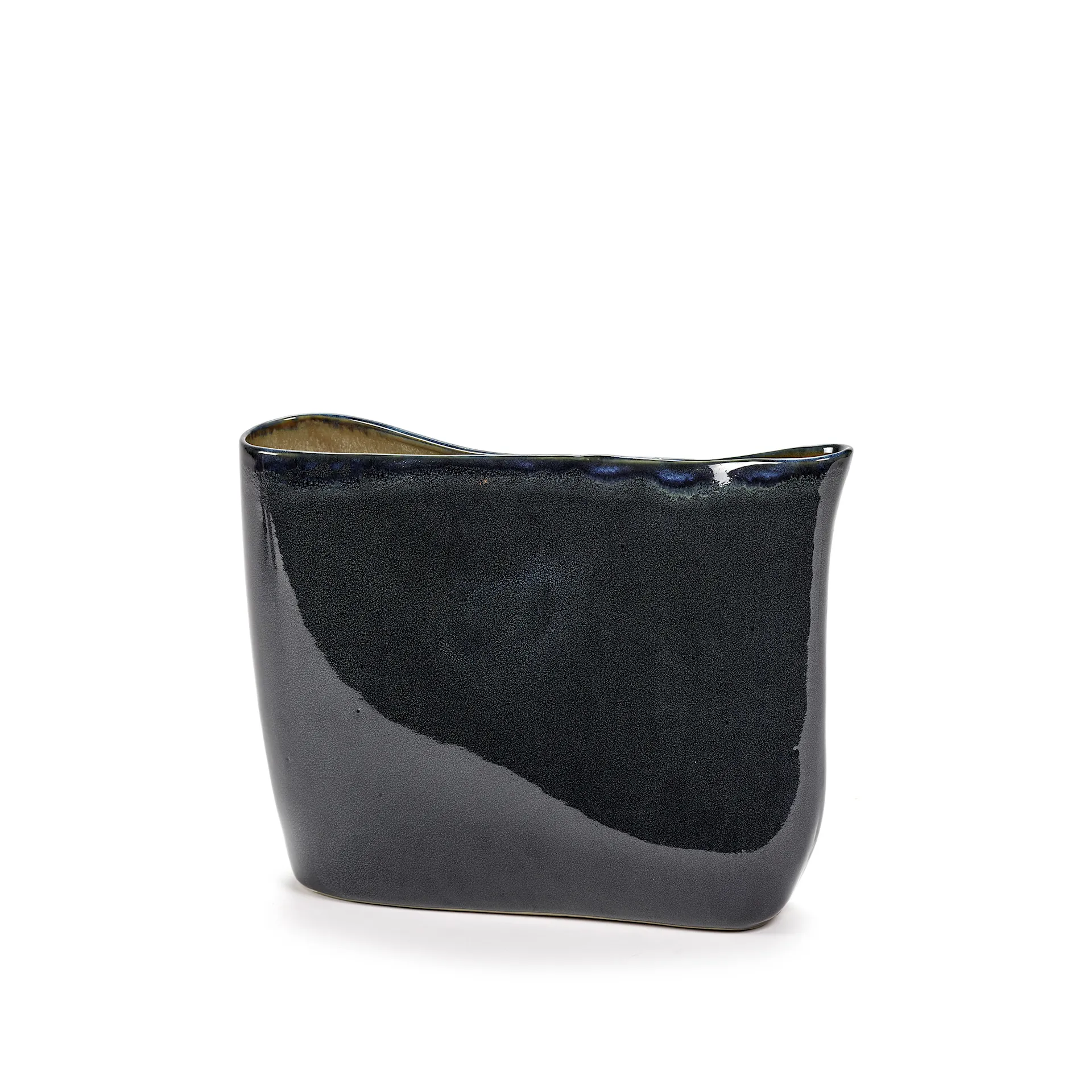 Vase Terres Low, Dark Blue/Misty Grey - Serax - NO GA