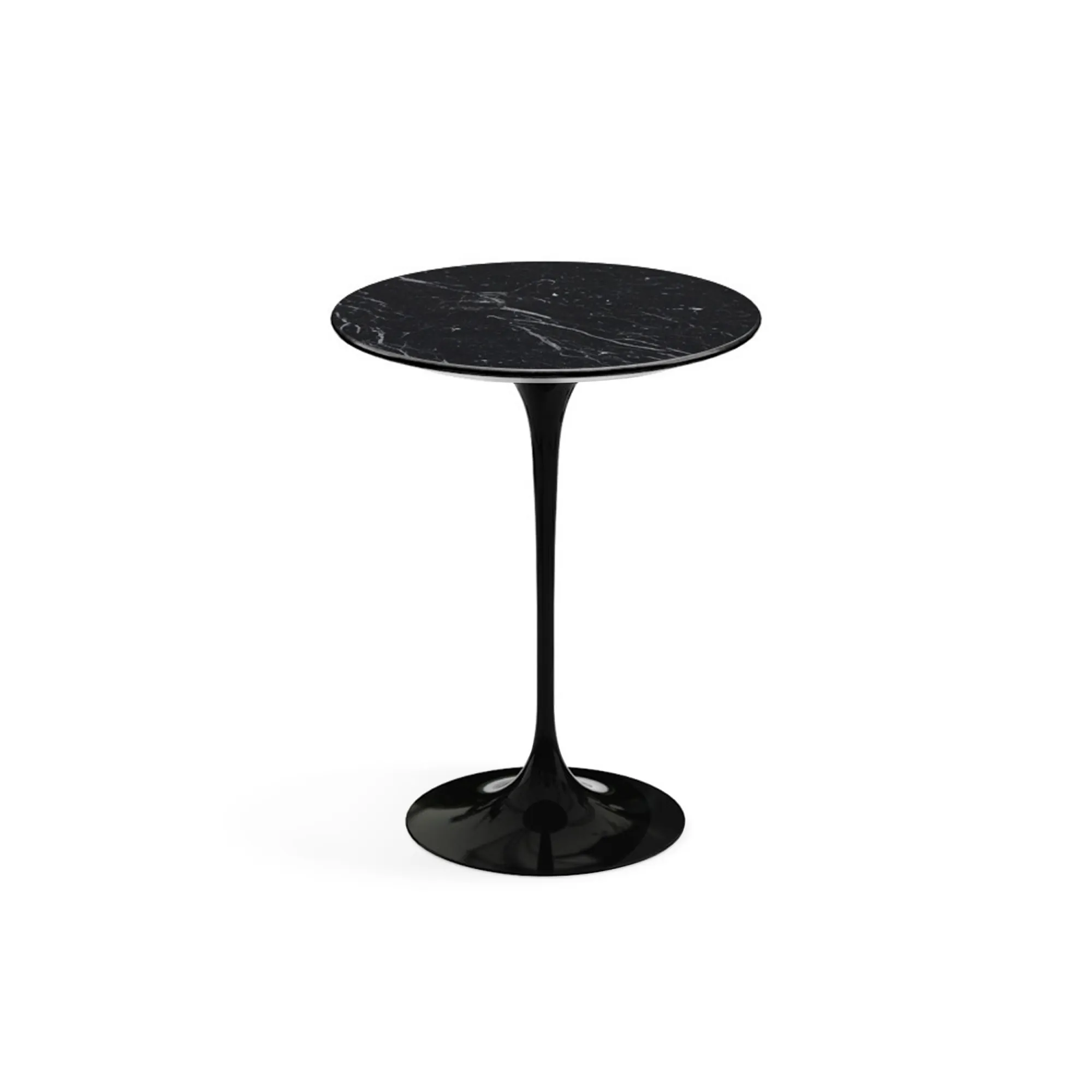 Saarinen Round sidobord Ø 41 cm Black - 1