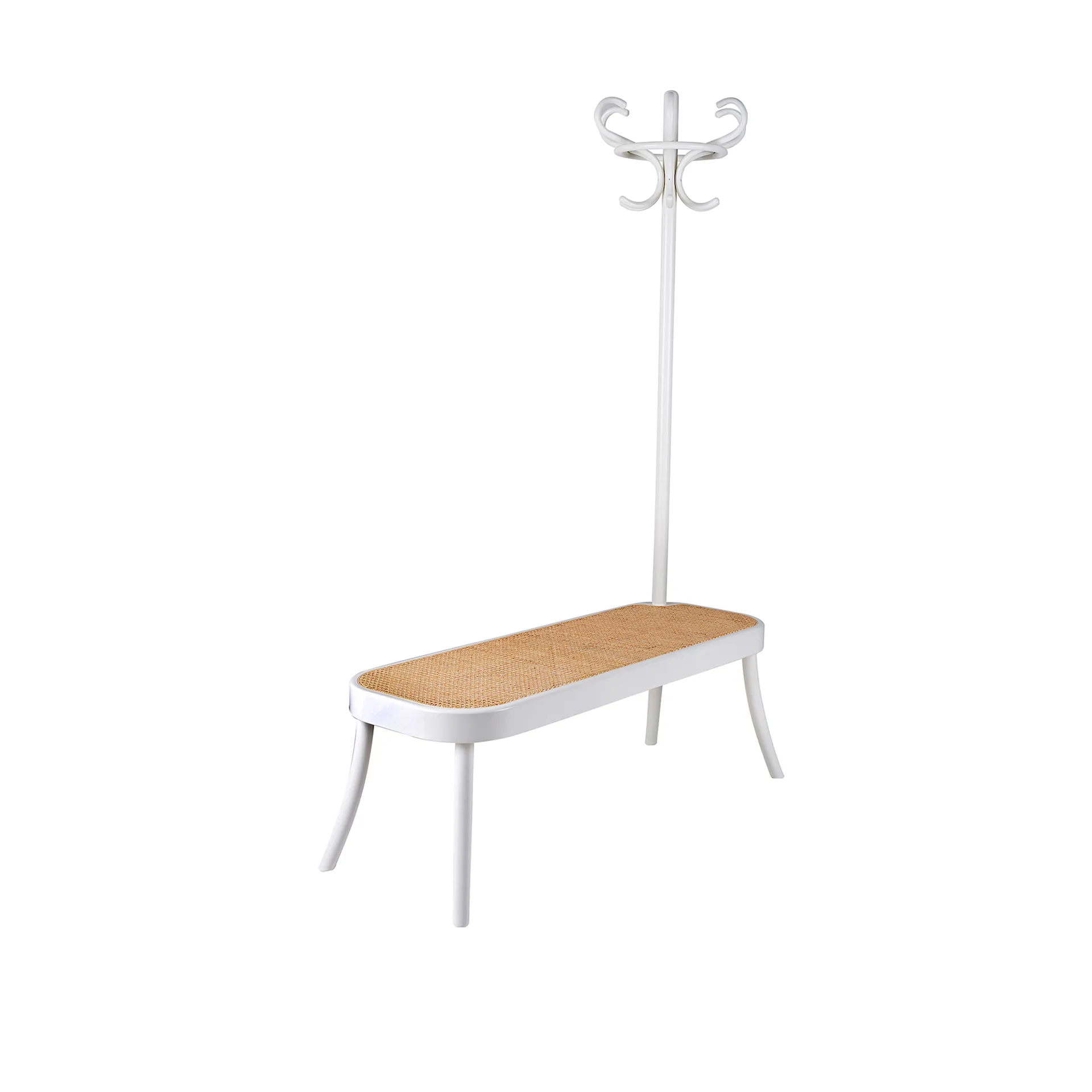 Coat Rack Bench - Gebrüder Thonet Vienna - Front Design - NO GA