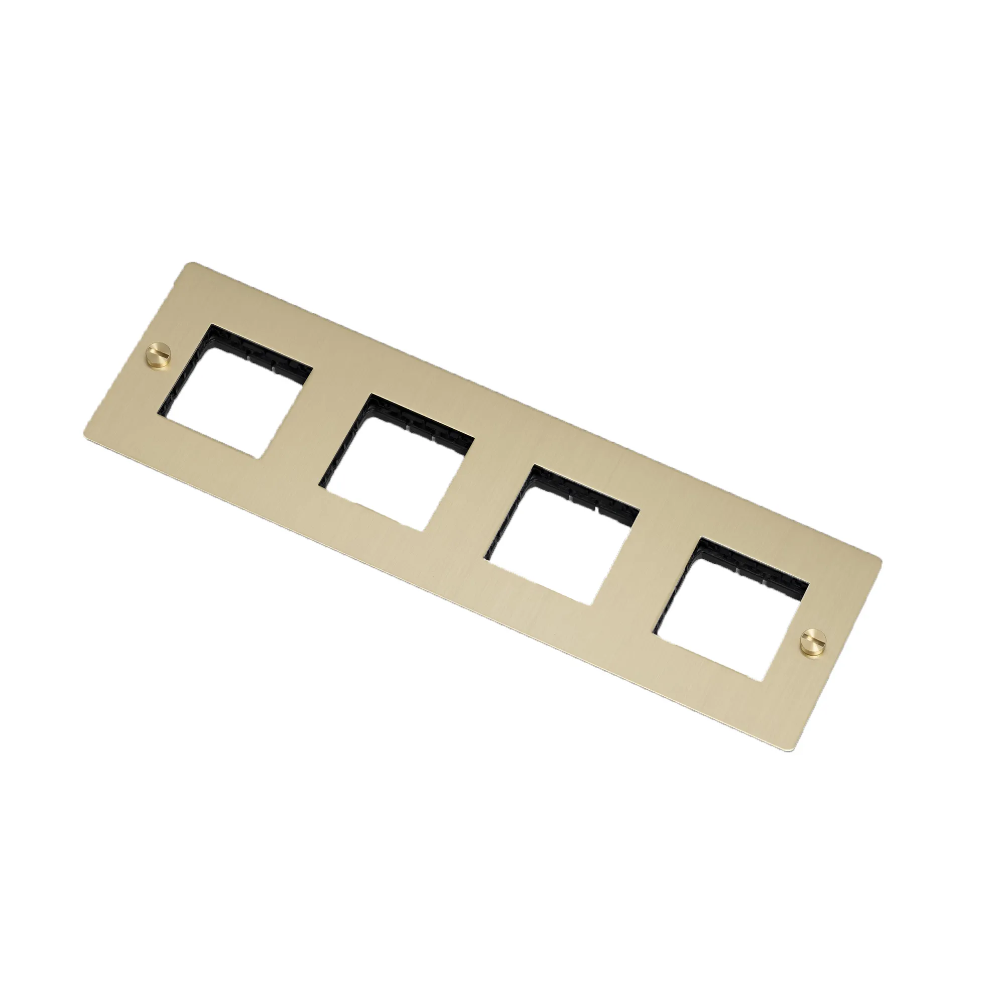 4G Wall Plate Horizontal No Infills - 1