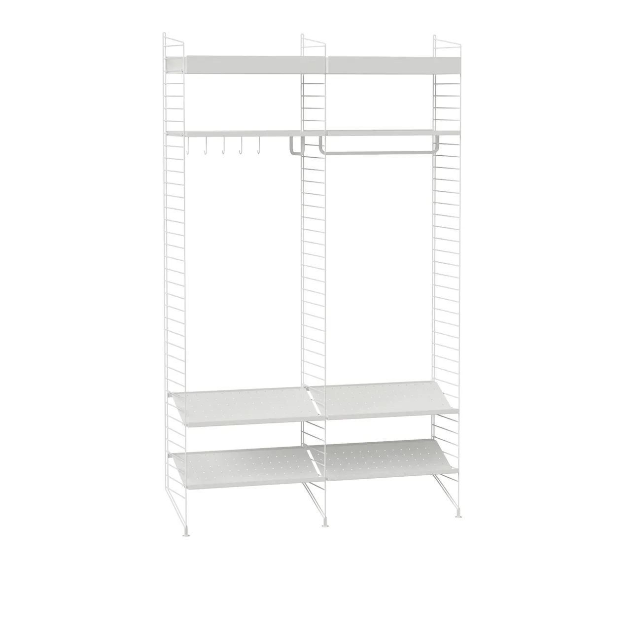 Hall hyllsystem K vit/vit