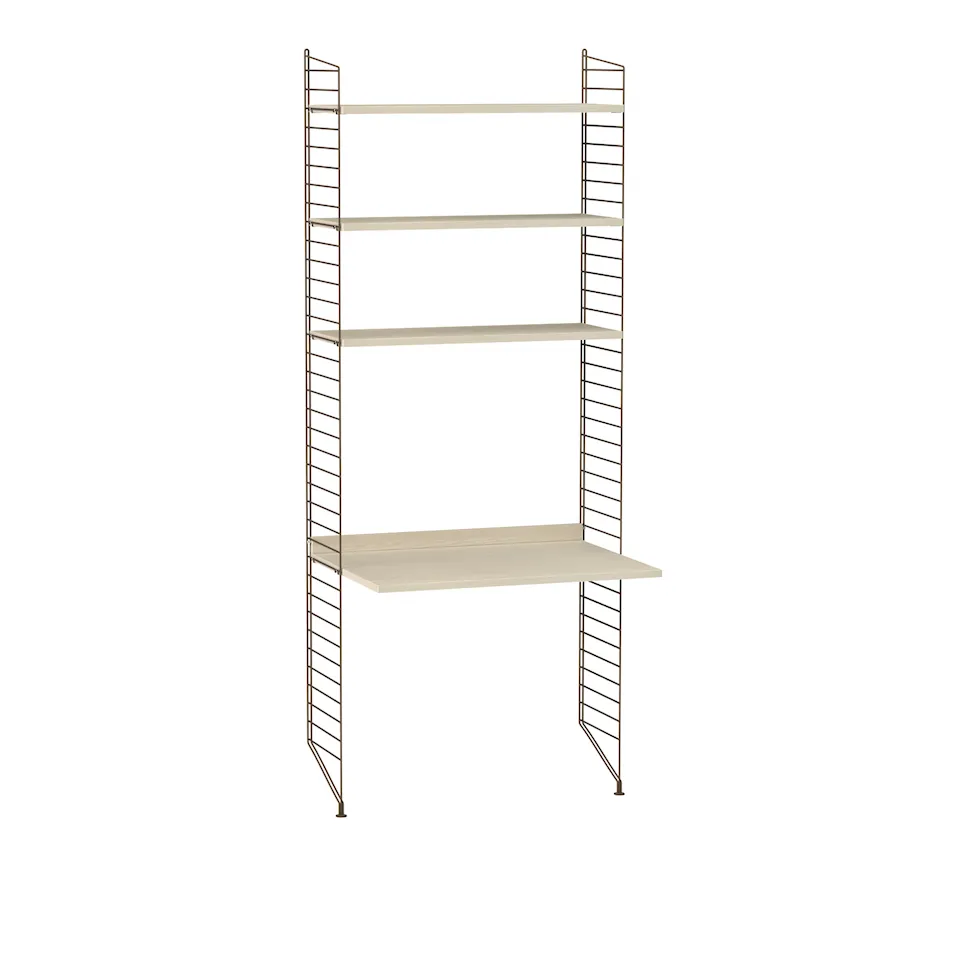 Kontor hyllsystem A ask/brun