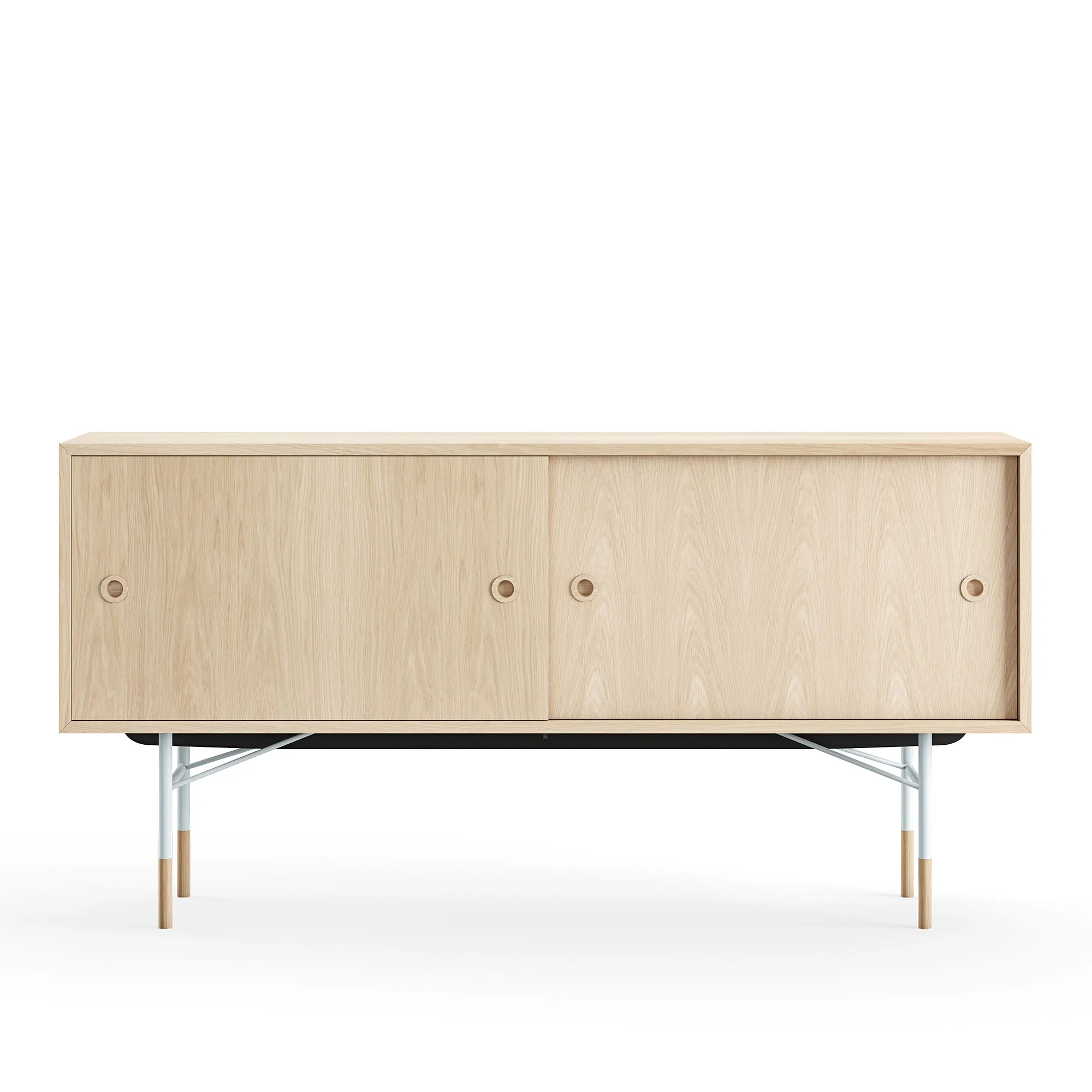 Sideboard utan lådor Oak Veneer - 1