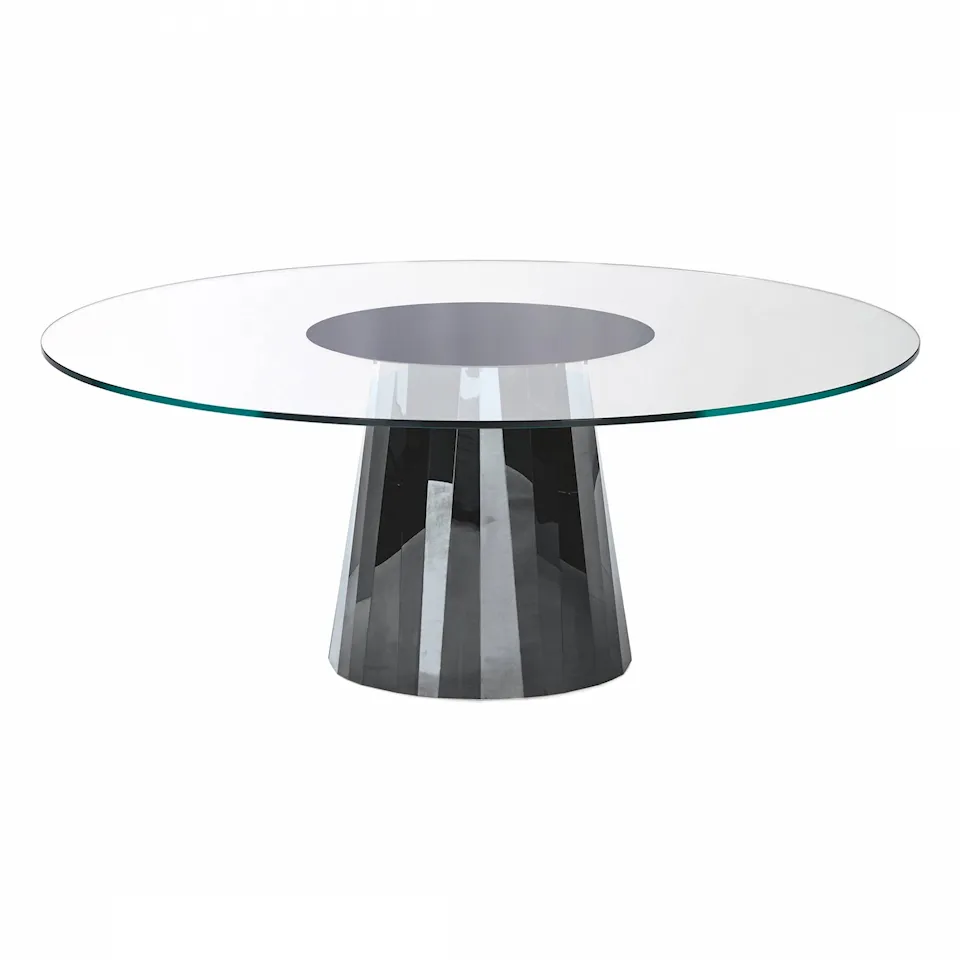 Pli Table, Centerlackerad, Onyx