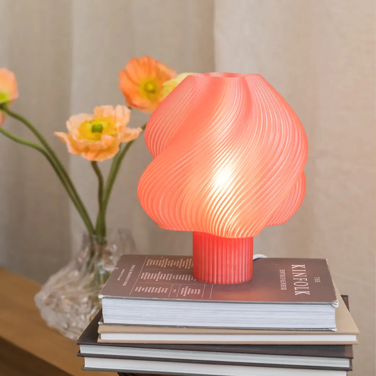 Soft Serve Table Lamp Regular - Peach Sorbet