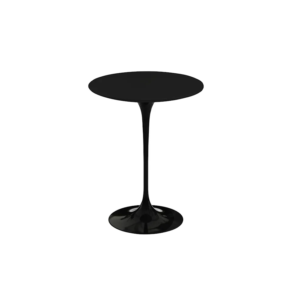 Saarinen Round sidobord Ø 41 cm Black