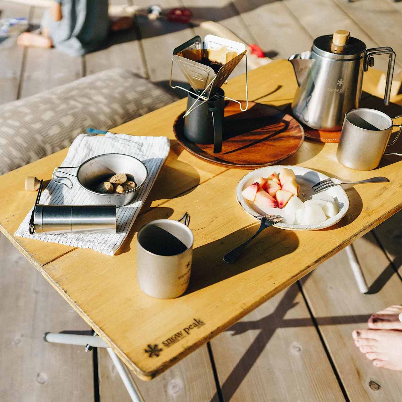 Single Action Low Table Bamboo