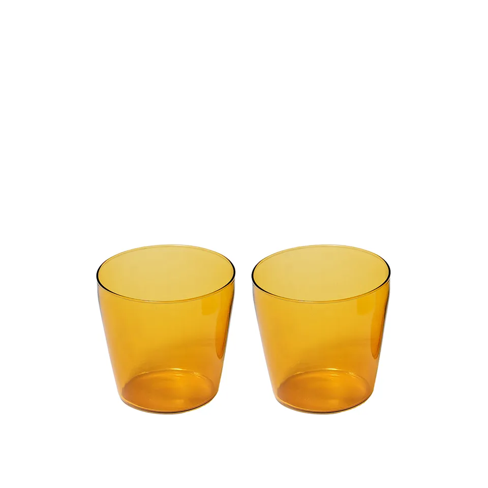 Milk set of 2 glasses Yellow