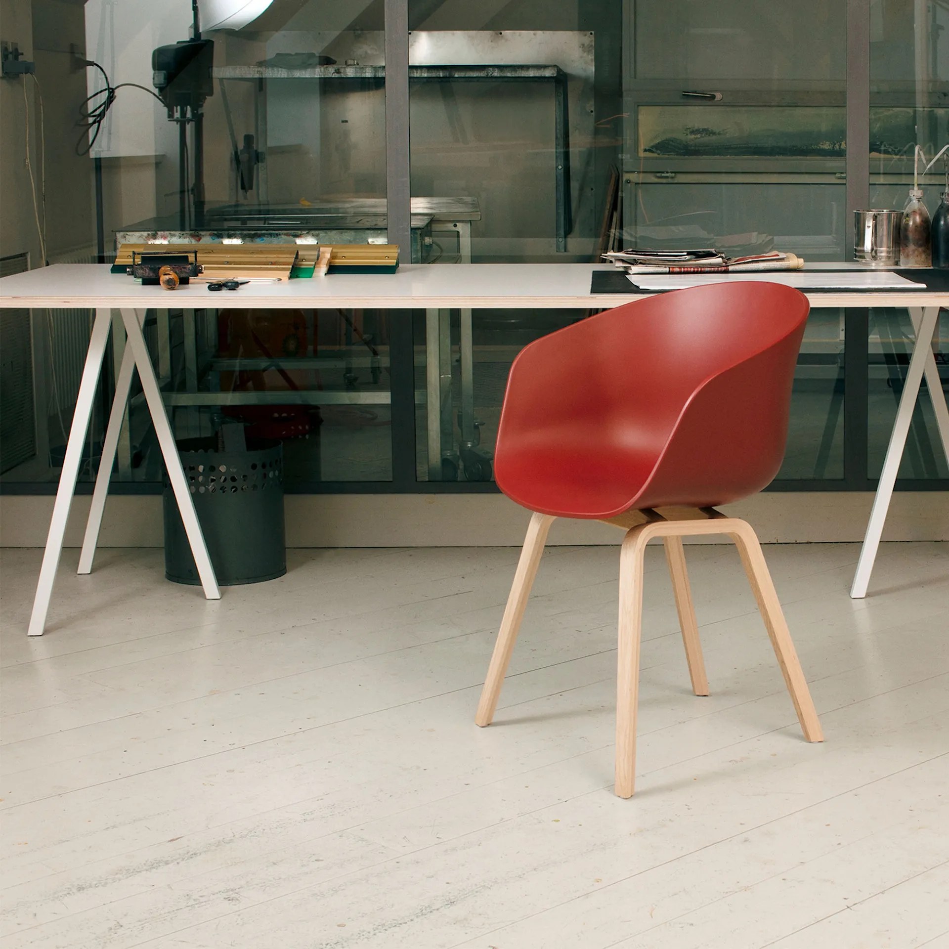 Loop Stand bord med förstärkningsskiva 160 cm - HAY - NO GA