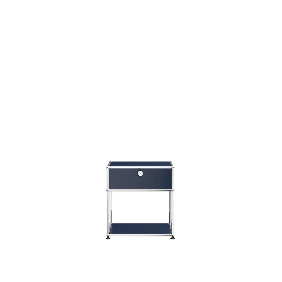 USM Haller 52 Side table, Steel Blue