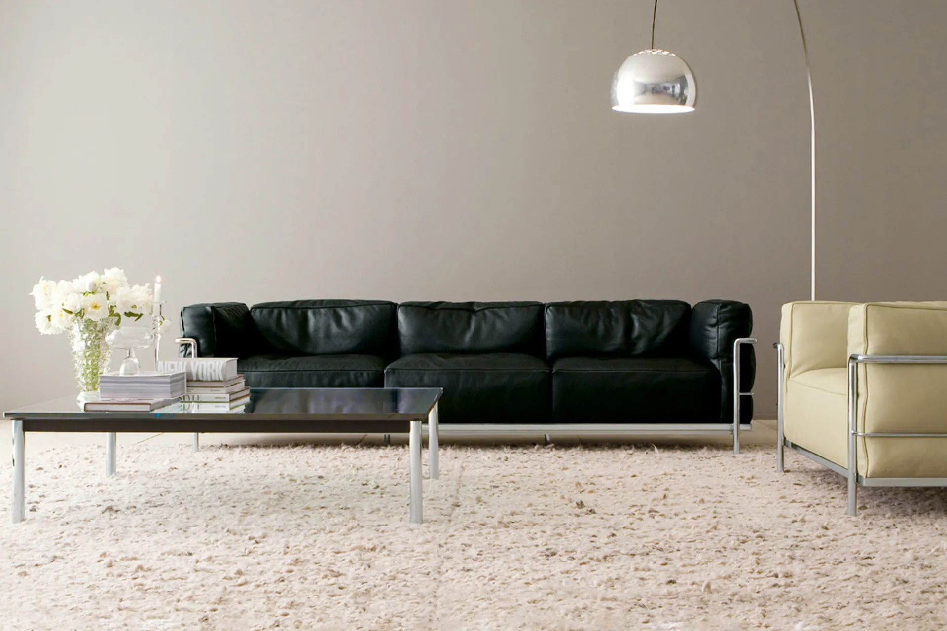 LC3 3-seater Feather - Cassina - Le Corbusier - NO GA