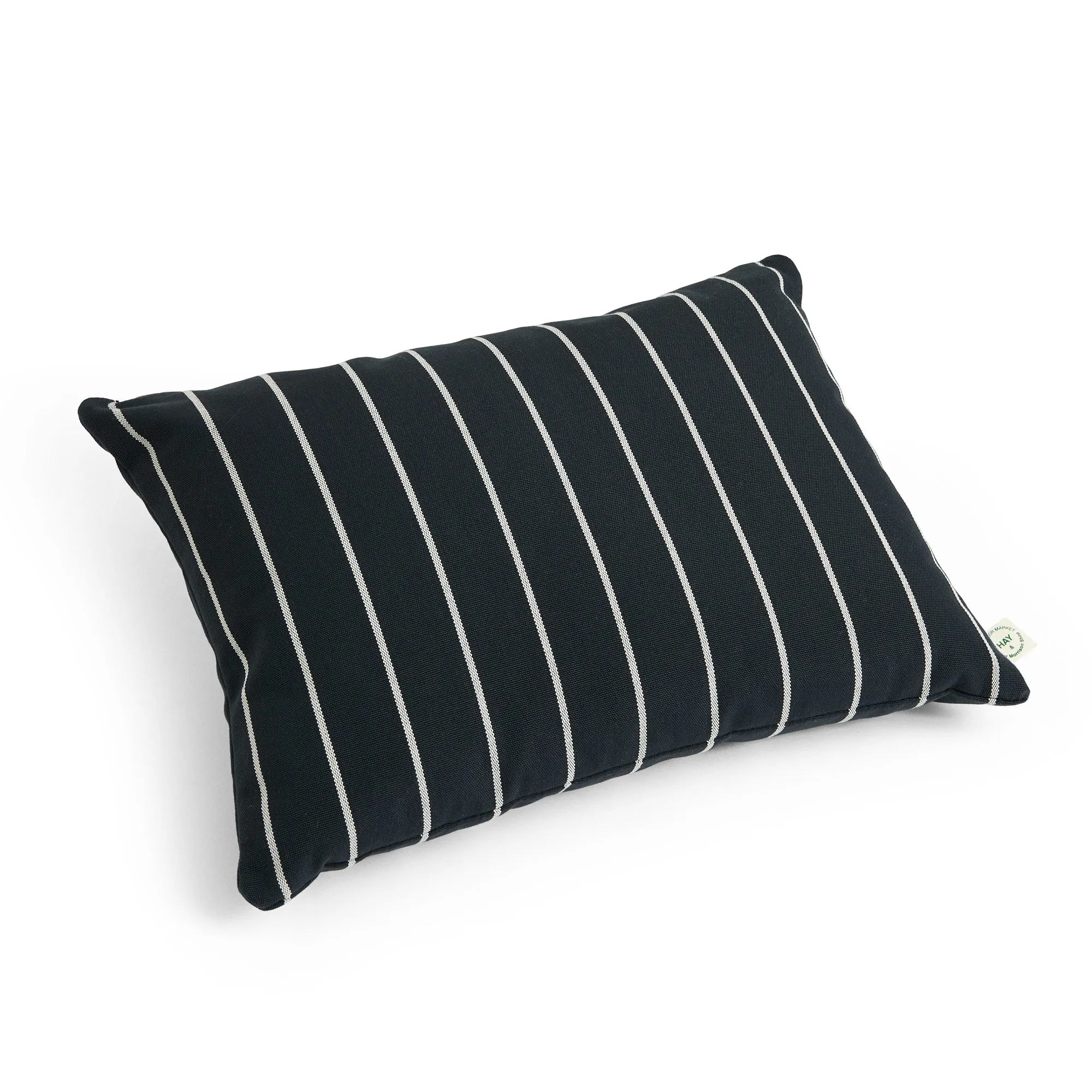 Outdoor Market Cushion 45 x 35 Beige with red stripe - 1