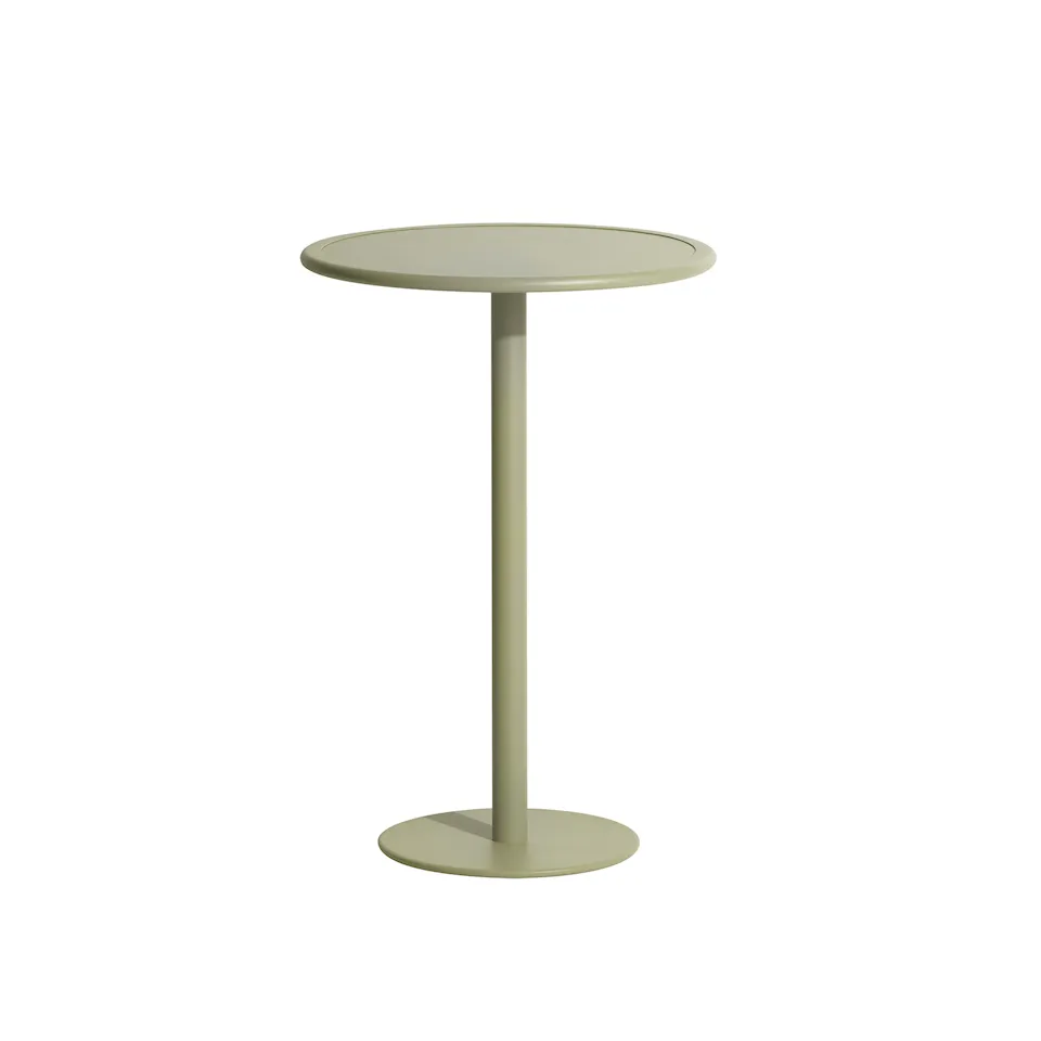 Week-End Round Bistro Table, Jade Green