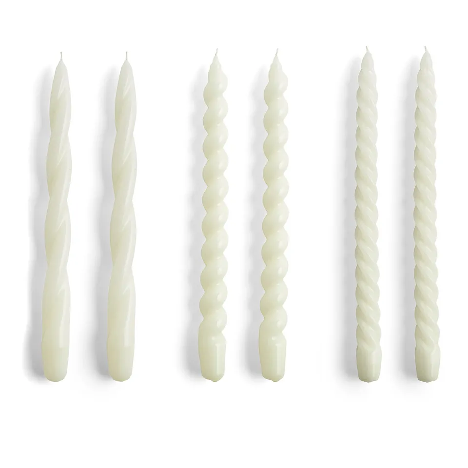 Candle Long Mix Set of 6 - Off-white