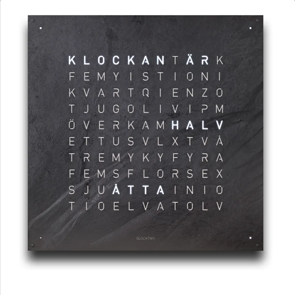 Qlocktwo Earth 90 Creator's Edition – Metamorphite