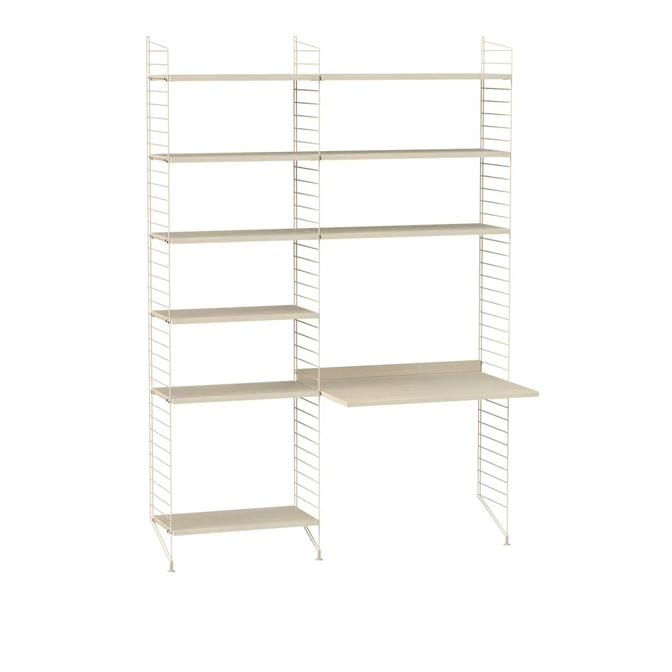 Kontor hyllsystem B ask/beige