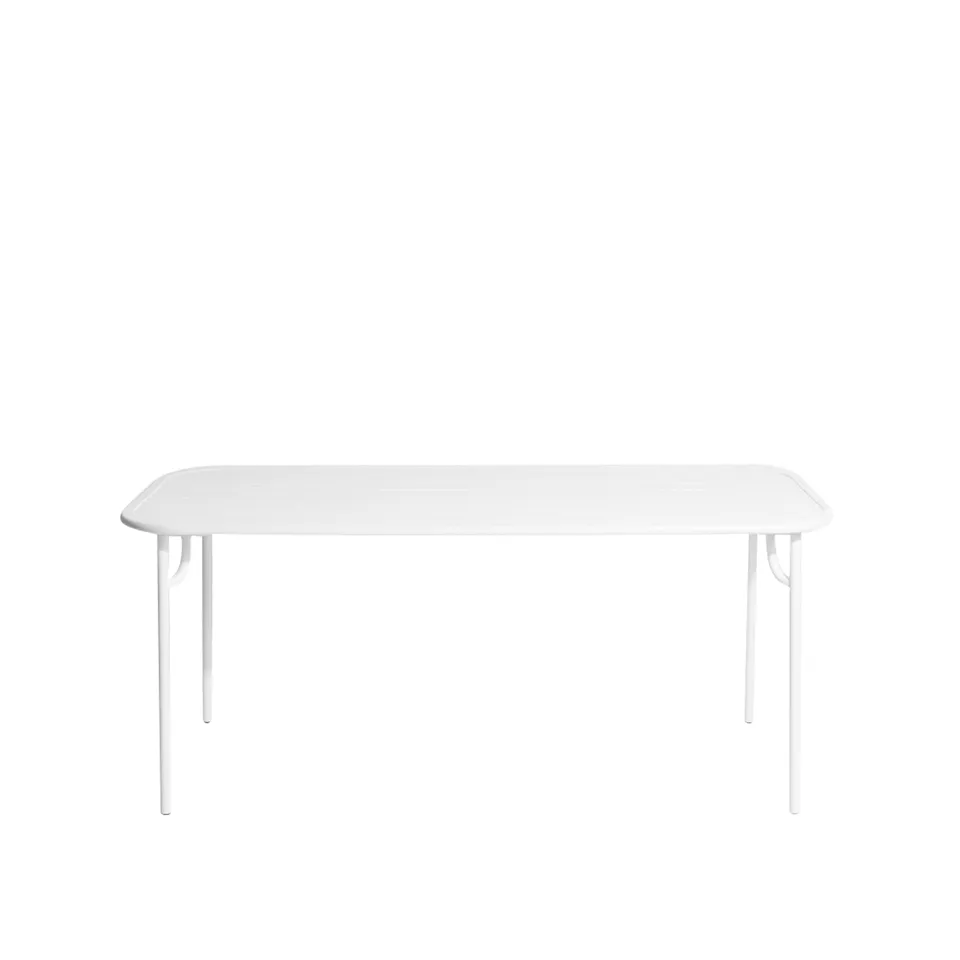 Week-End, Medium Rectangular Table, White