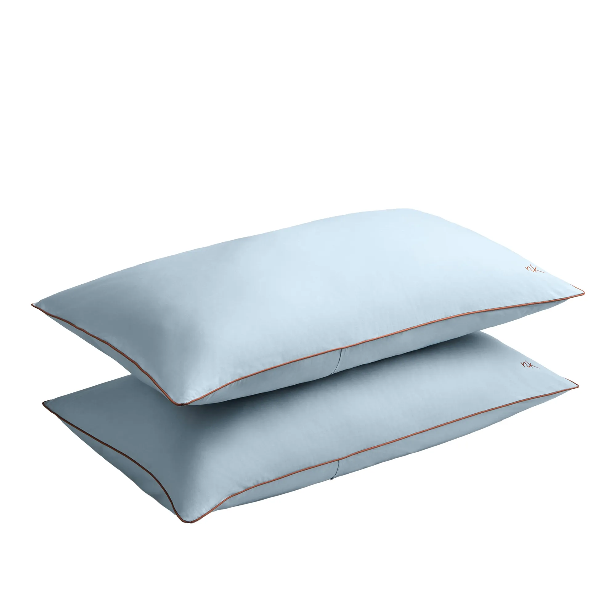 Percale Shirt Blue/Red örngott 2-pack - 1