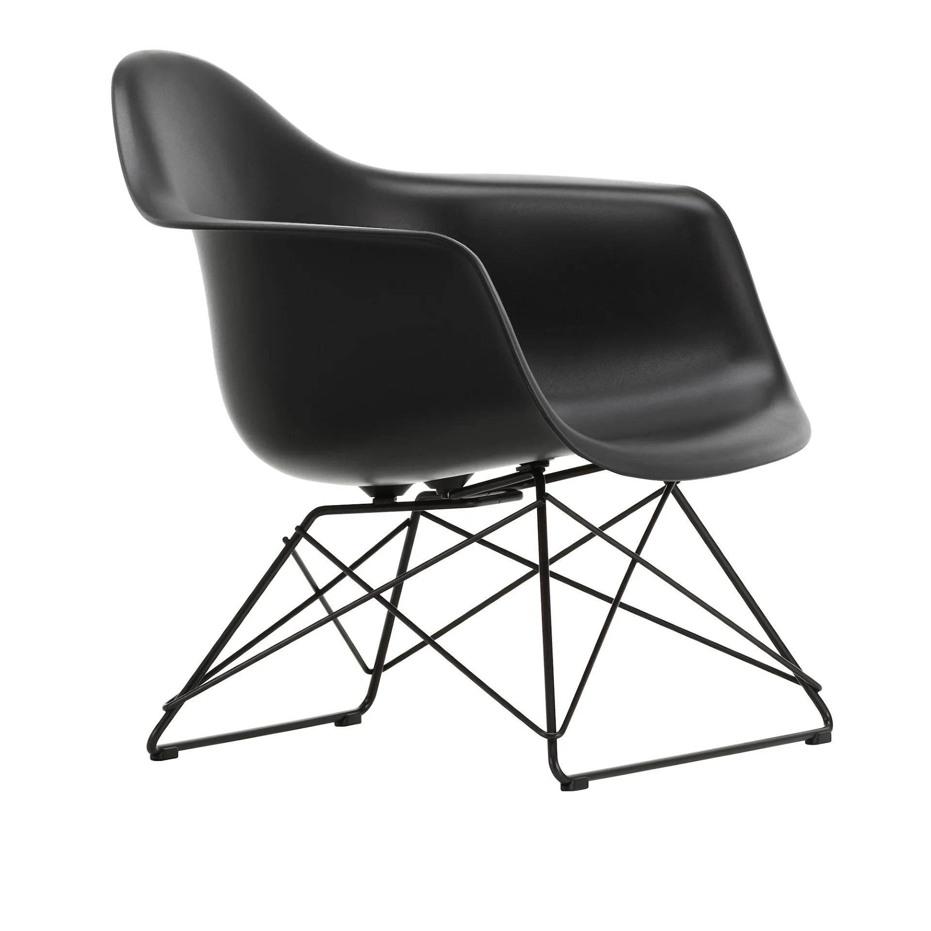 Eames RE Plastic Armchair LAR fåtölj Basic Dark - Vitra - Charles & Ray Eames - NO GA